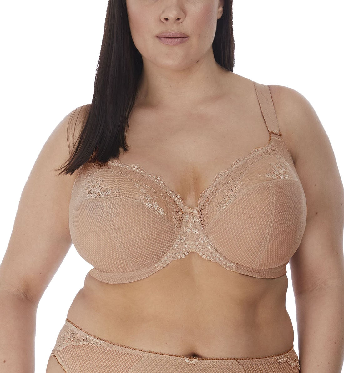 Elomi Charley Banded Stretch Lace Plunge Underwire 4382 Bra