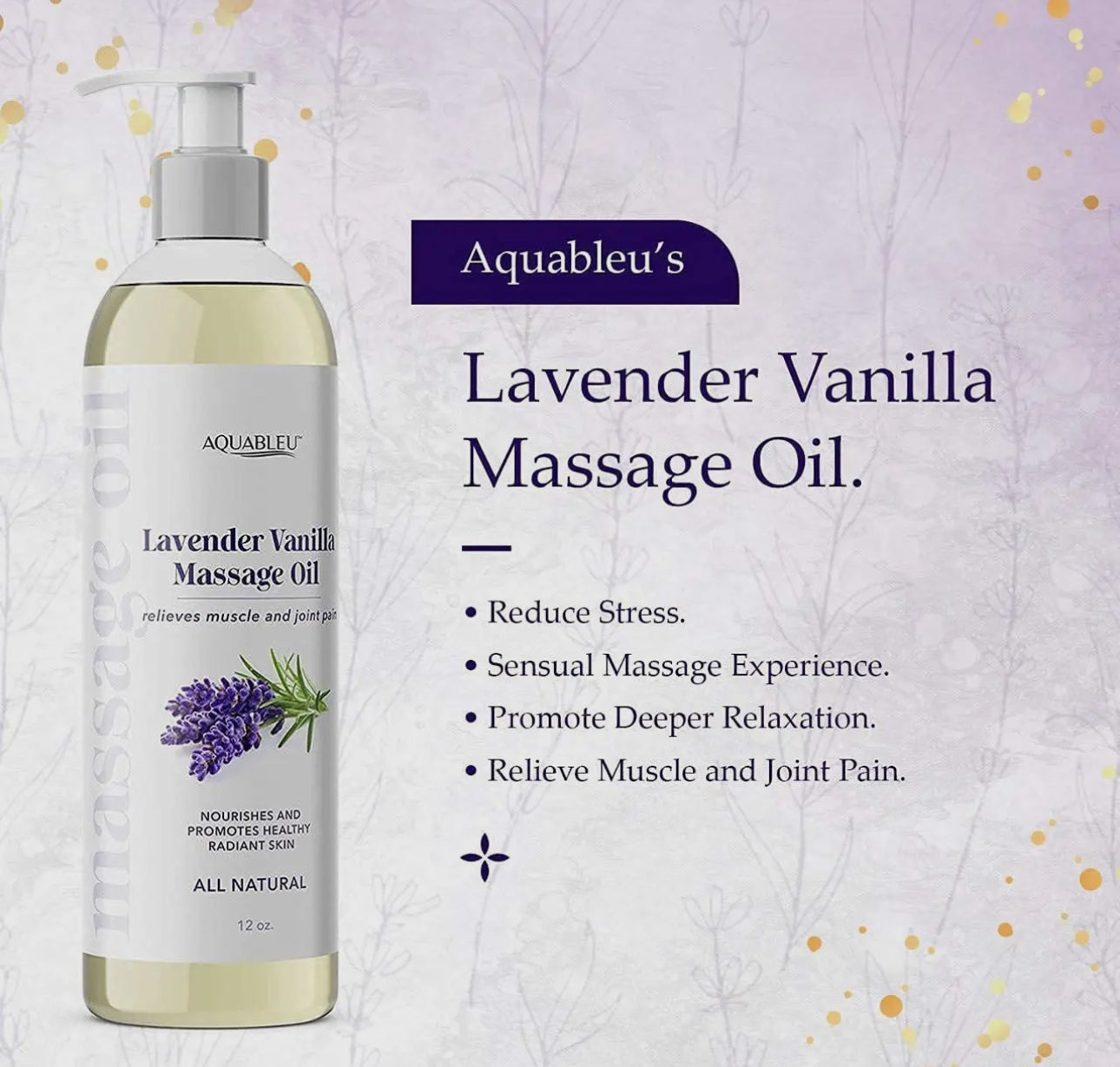 All Natural Massage Oil 12oz