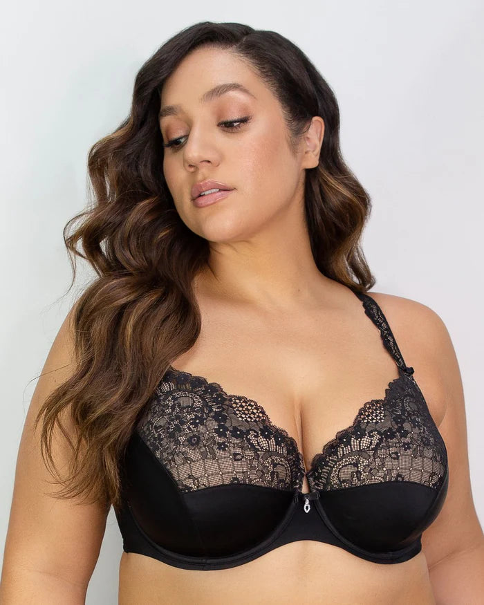 Curvy Couture - Tulip Lace Push Up 1017