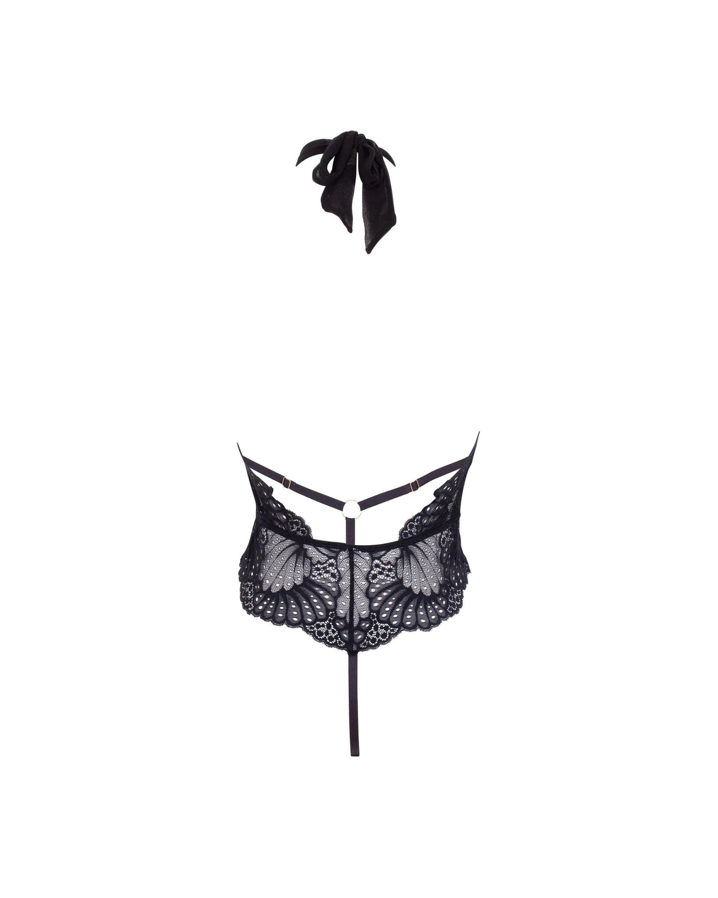 Bluebella - Elodie Soft Lace Bodysuit Black - Bambolina’s Boutique