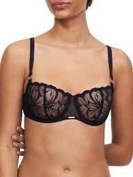 Chantelle - Fleur Unlined Lace Demi Cup Wired Bra - Bambolina’s Boutique