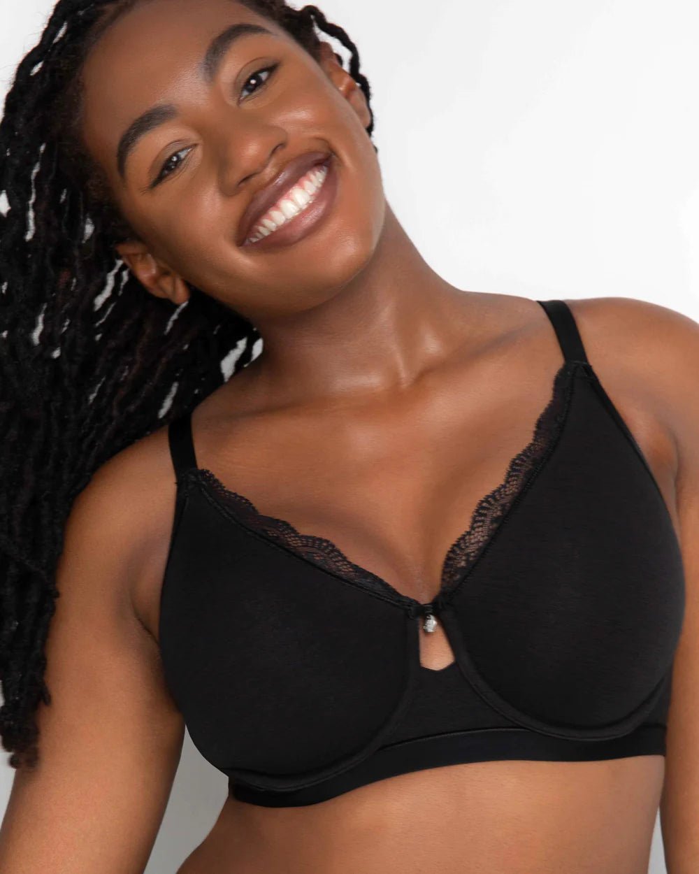 Curvy Couture - Cotton Luxe Unlined Underwire Wired Bra 1291 - Bambolina’s Boutique