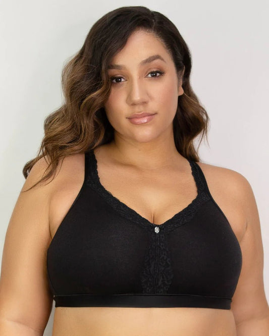 Curvy Couture - Cotton Luxe Unlined Wireless Wire Free Bra 1010 - Bambolina’s Boutique