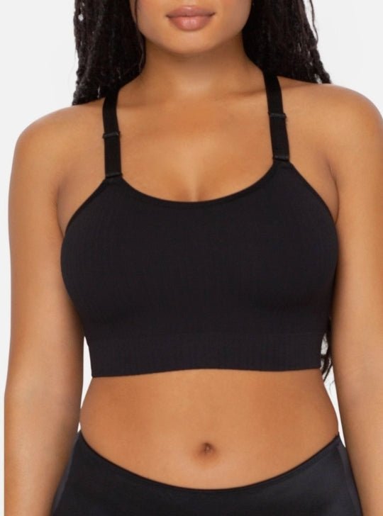 Curvy Couture Smooth Seamless Comfort Wireless Longline Bra 1332 - Bambolina’s Boutique