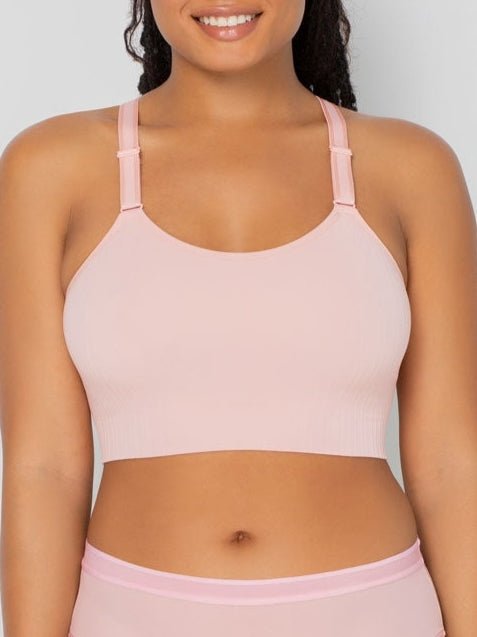 Curvy Couture Smooth Seamless Comfort Wireless Longline Bra 1332 - Bambolina’s Boutique