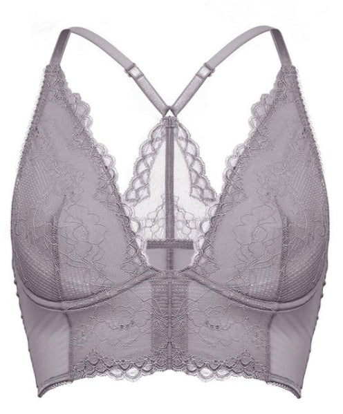 Gossard Superboost Lace - Deep V Bralette - Platinum - Bambolina’s Boutique