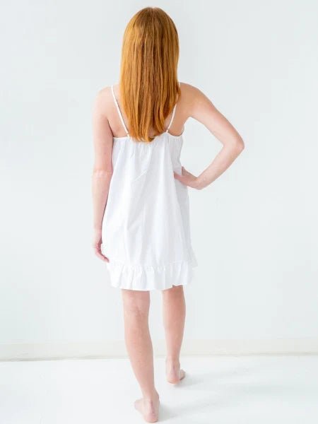 Jacaranda Living - Madeline White Cotton Nightgown - Bambolina’s Boutique