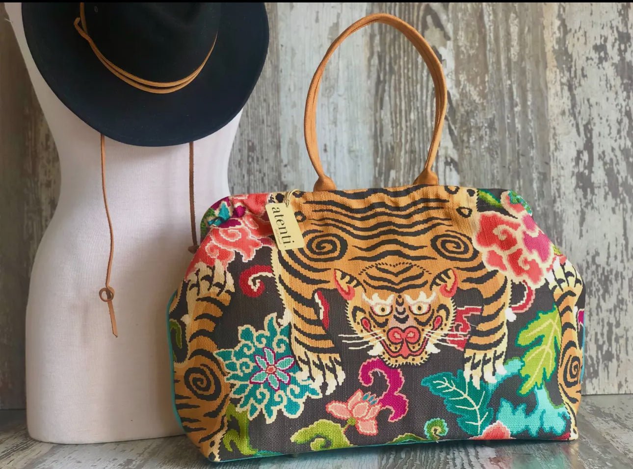 Luxury Overnight Doctor Bag w/ Custom styled Tapestry - Bambolina’s Boutique