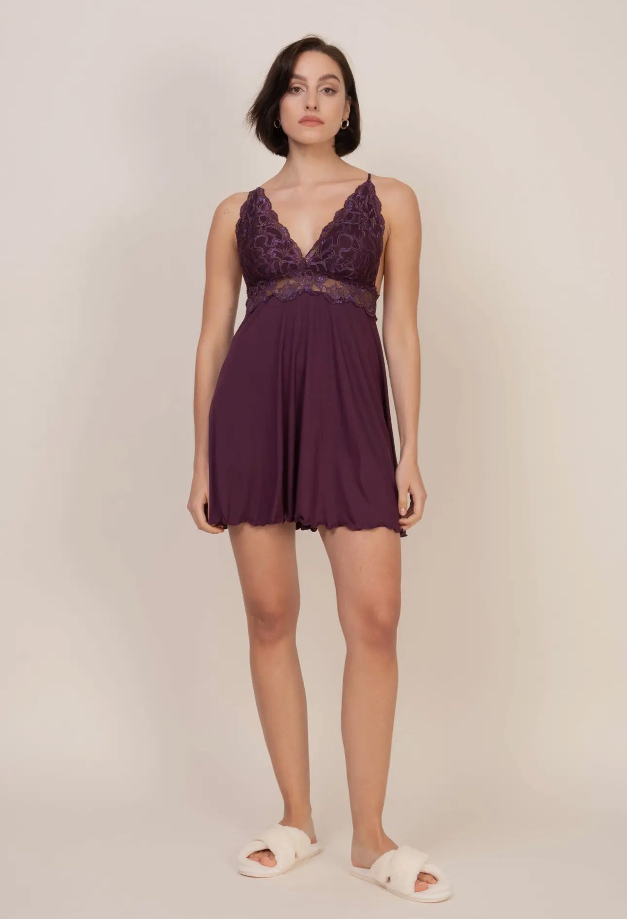 Oh!Zuza European - Made Lace Viscose Chemise/Nightgown - Bambolina’s Boutique