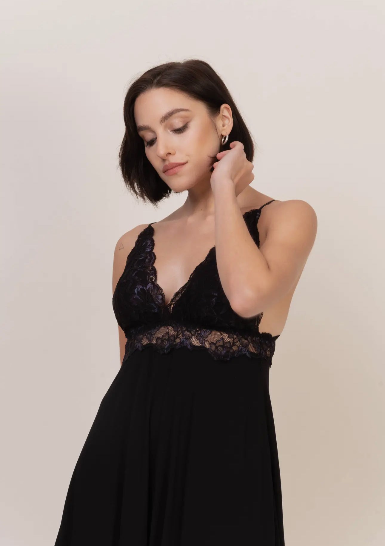 Oh!Zuza European - Made Lace Viscose Chemise/Nightgown - Bambolina’s Boutique