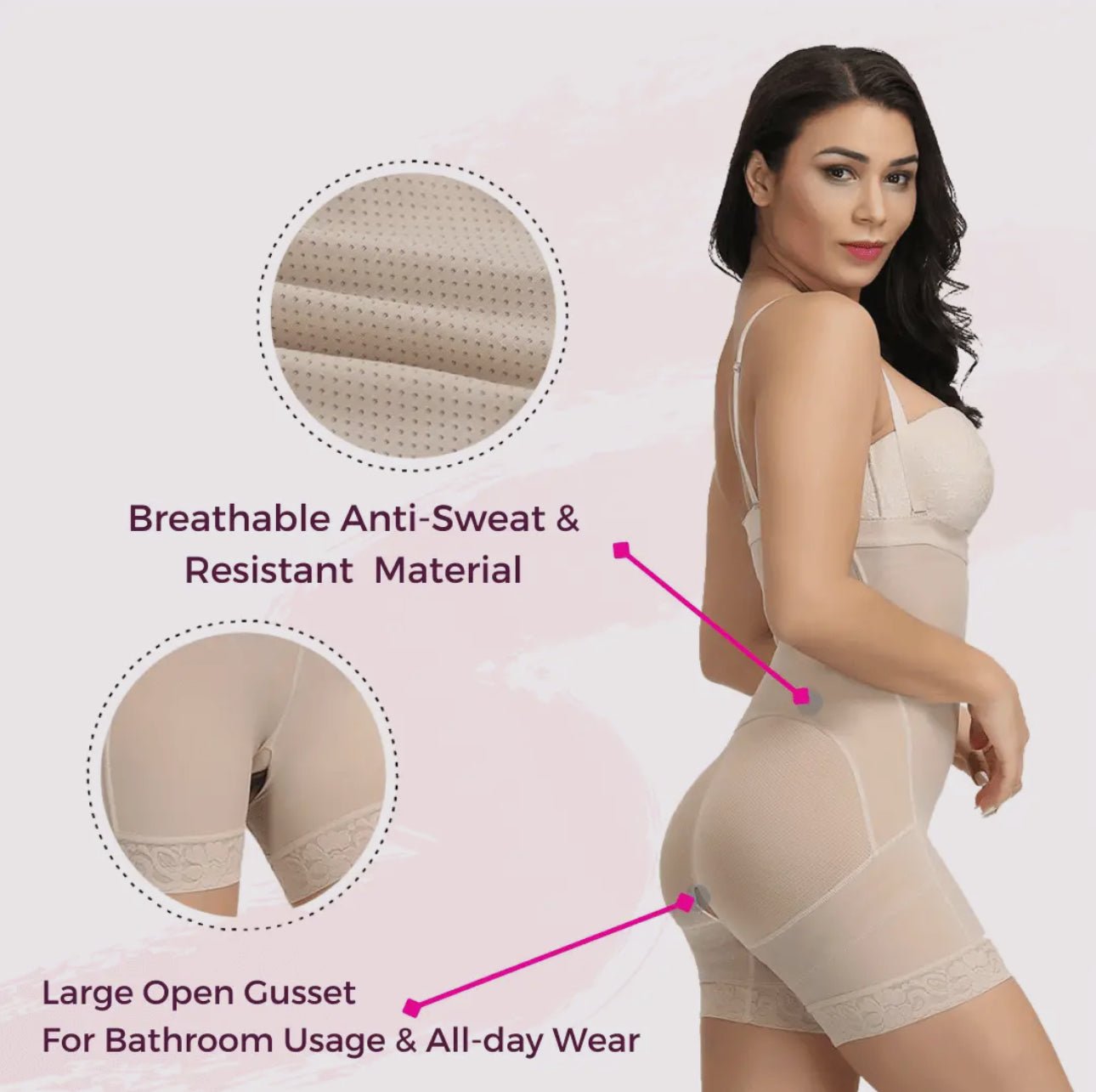 PowerSculpt Underbust Booty Lifter w/ Open Gusset - Bambolina’s Boutique