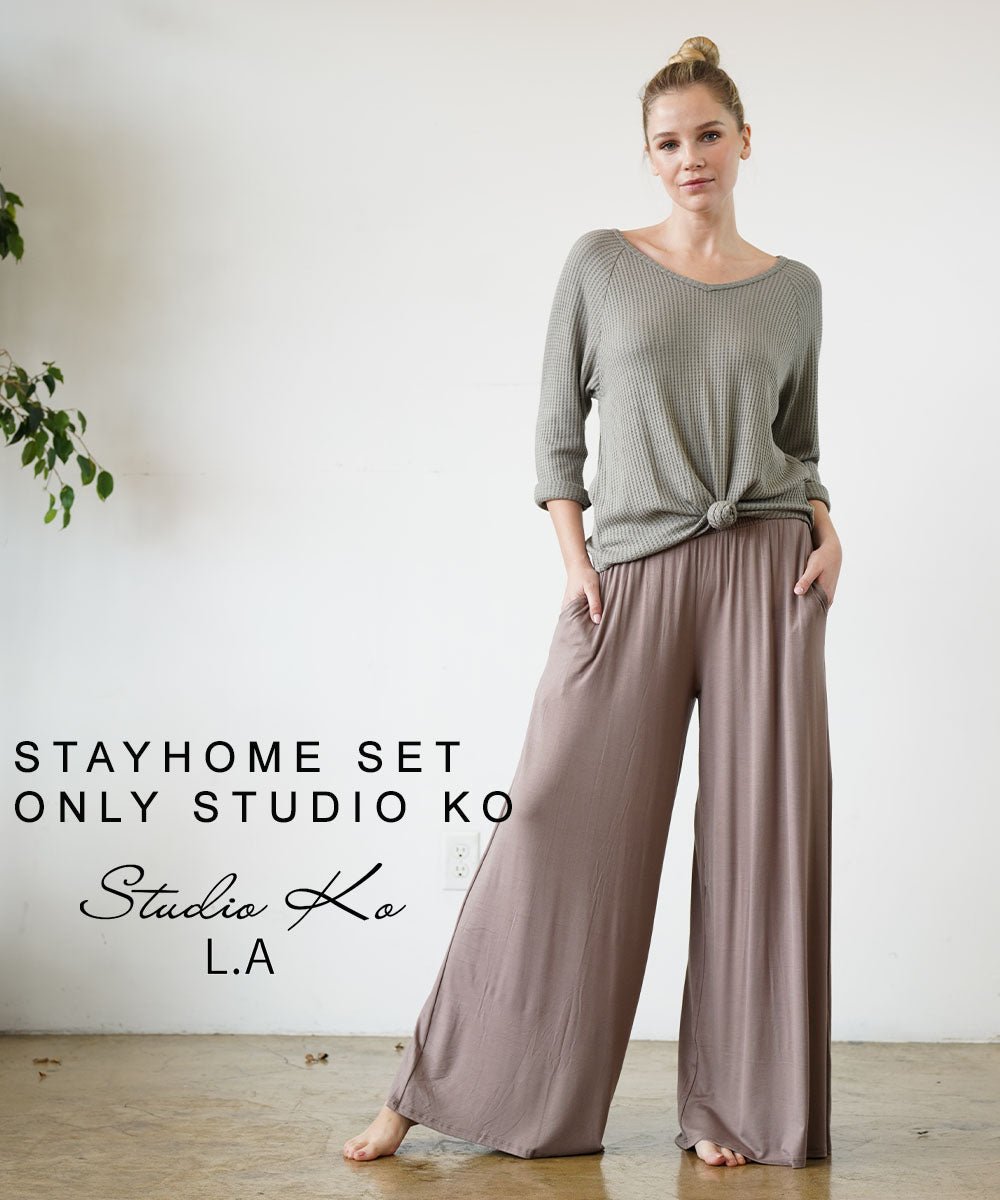 Studio Ko - Bamboo Collection Pallazzo Maxi Pants 30BB - Bambolina’s Boutique