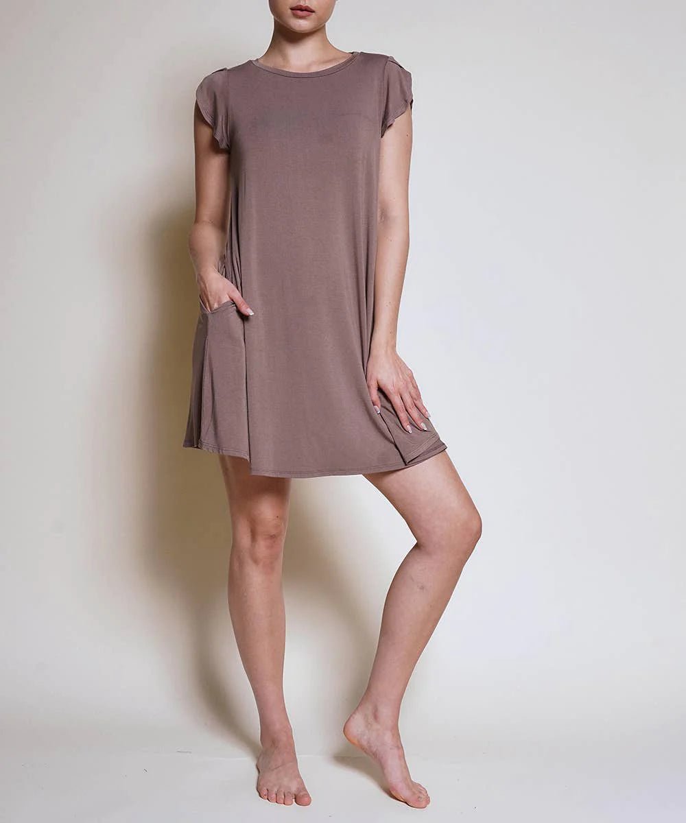 Studio Ko - Bamboo Collection Tulip Sleeve Dress 0020BB - Bambolina’s Boutique