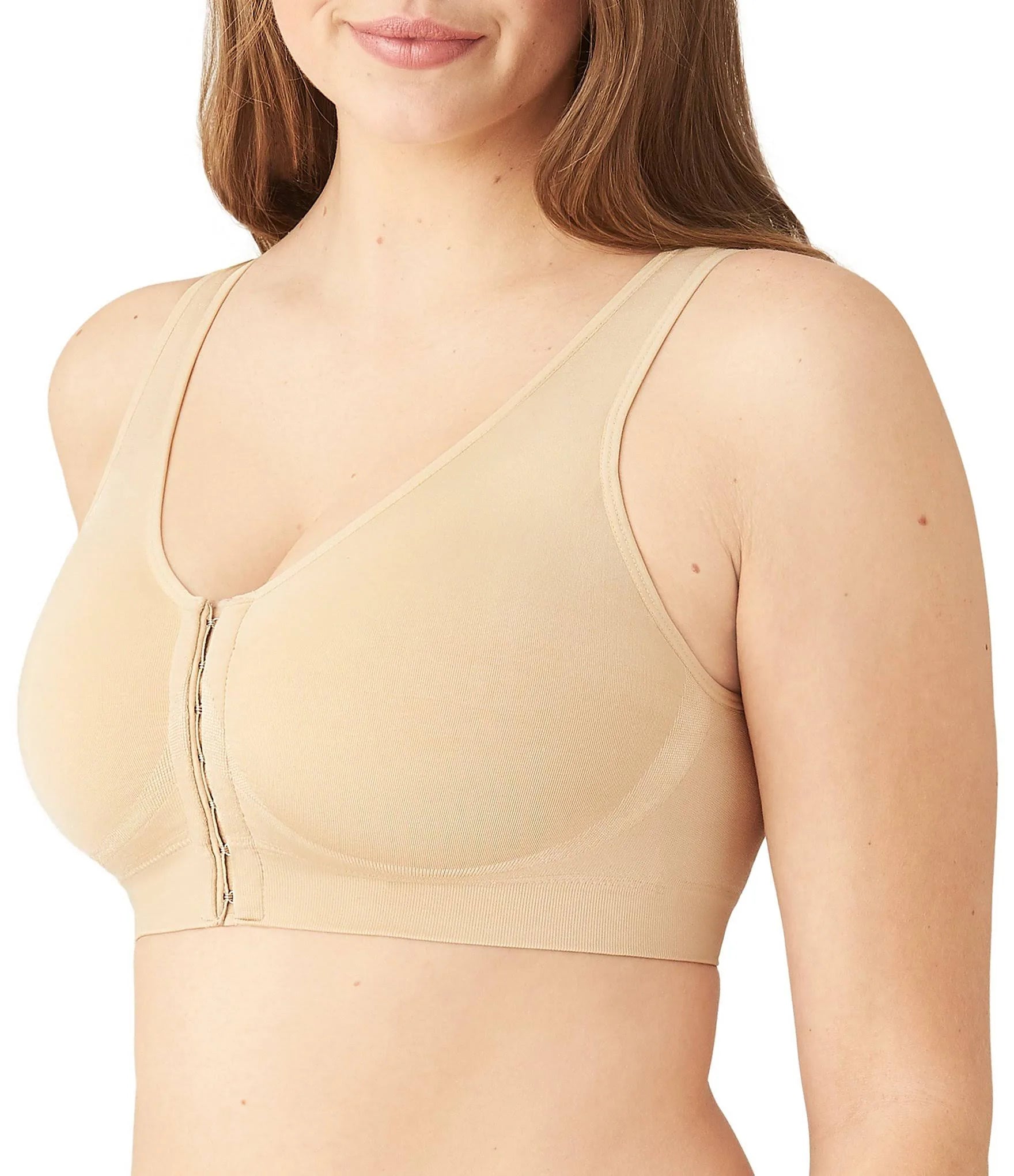 Wacoal B - Smooth® Front Close Bralette - Sand - Post Mastectomy - Bambolina’s Boutique